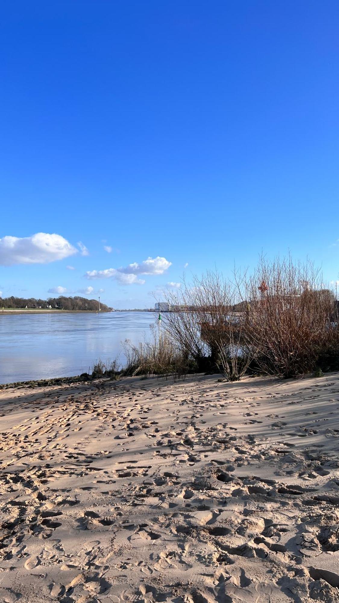 ברנה Gaestehaus Weserblick Am Weser-Sandstrand מראה חיצוני תמונה